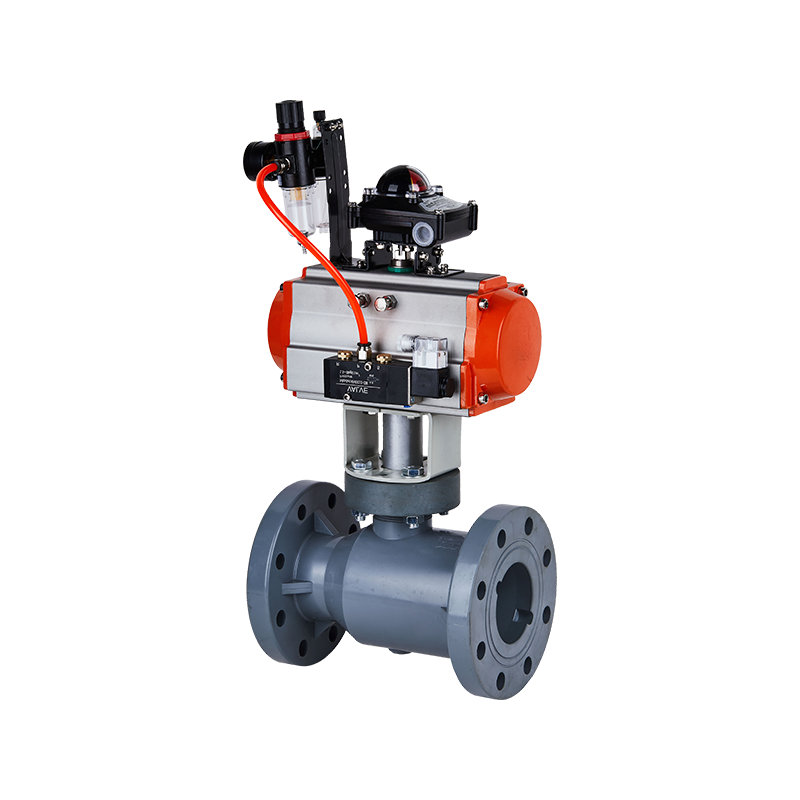 CPVC pneumatyske flange Ball Valve DN15-300