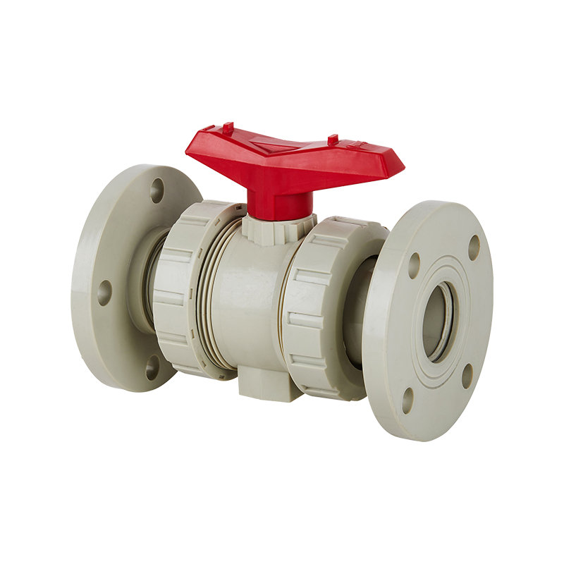 PPH Flange + Double Union Ball Valve DN15-100