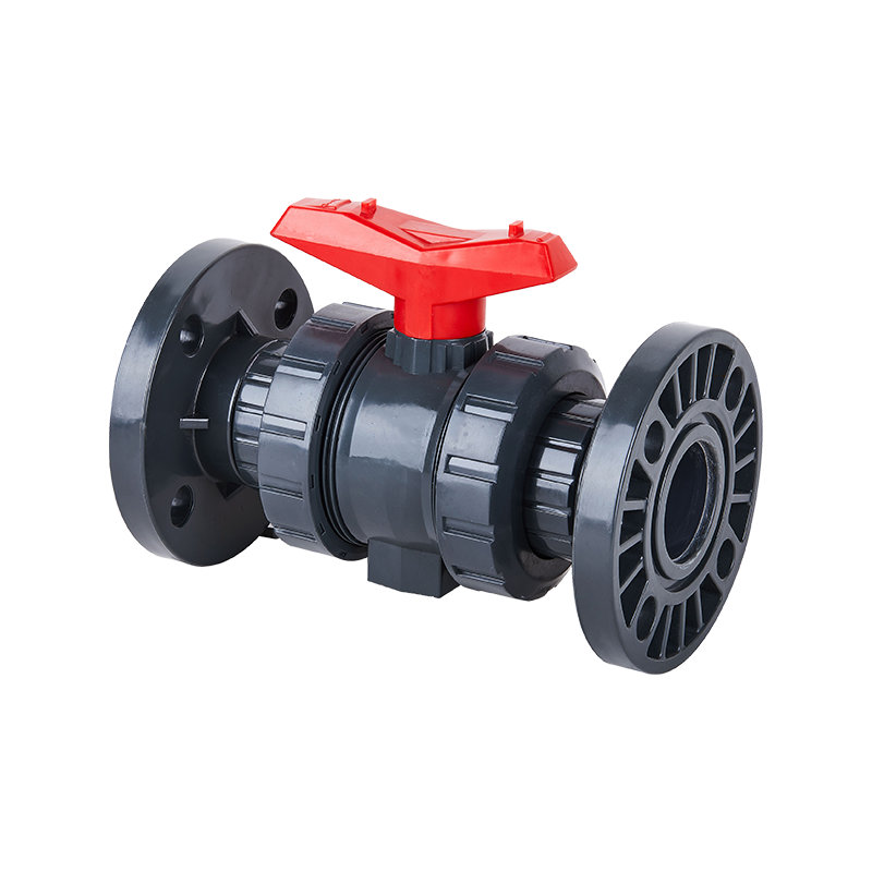 UPVC Flange + Double Union Ball Valve DN15-100